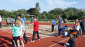 Spannung beim Weitsprung